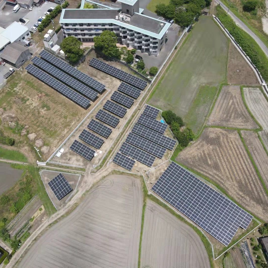 福岡県朝倉市　2区画の太陽光発電所